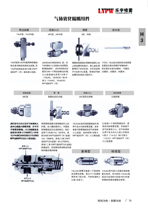 JN型空气雾化喷嘴(图2)